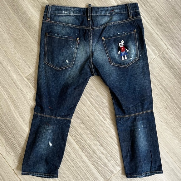 Dsquared2 Cropped Straight Leg Jeans, Size 8 - Picture 6 of 7